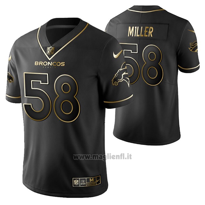 Maglia NFL Limited Denver Broncos Von Miller Golden Edition Nero